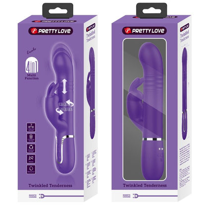 PRETTY LOVE - COALE VIBRATEUR  RABBIT 4 EN 1 VIOLET PRETTY LOVE FLIRTATION