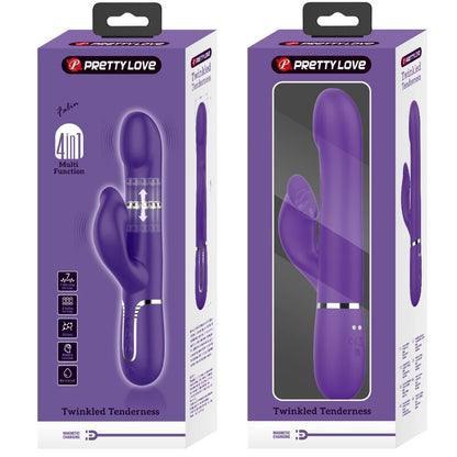 PRETTY LOVE - ZALIN PERLES VIBRATEUR LAPIN 4 EN 1 VIOLET PRETTY LOVE FLIRTATION