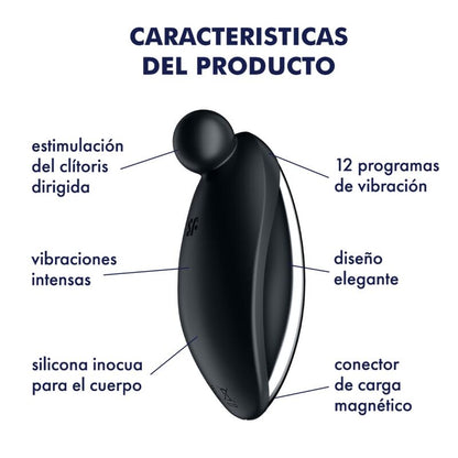 SATISFYER - SPOT ON 2 VIBRATEUR LAY-ON NOIR SATISFYER VIBRATOR
