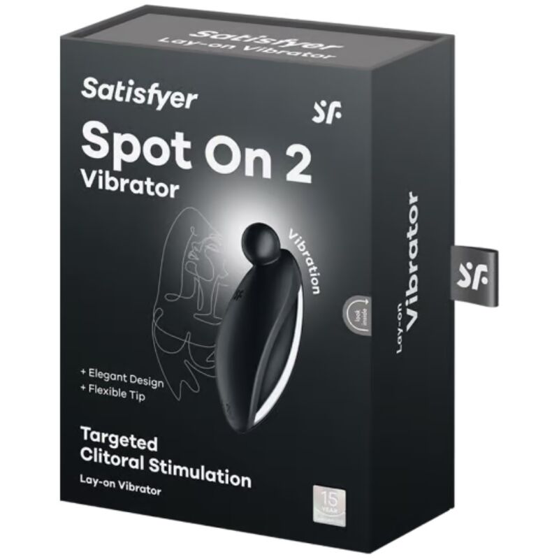 SATISFYER - SPOT ON 2 VIBRATEUR LAY-ON NOIR SATISFYER VIBRATOR