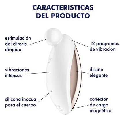 SATISFYER - SPOT ON 2 VIBRATEUR LAY-ON BLANC SATISFYER VIBRATOR