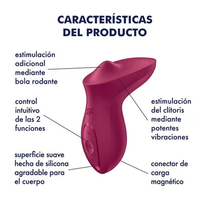 SATISFYER - VIBRATEUR EXCITERRR À POSER SUR LE CLITORIS FUCHSIA SATISFYER VIBRATOR