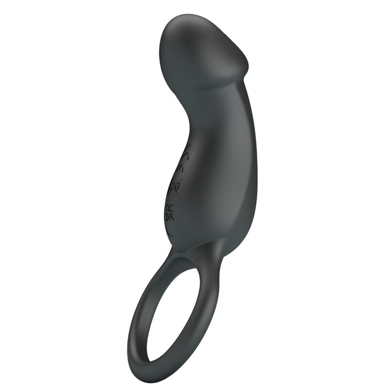 PRETTY LOVE - TRAE ANNEAU VIBRANT AVEC STIMULATEUR NOIR PRETTY LOVE MALE