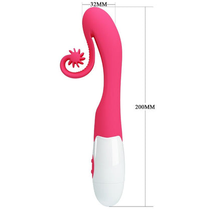 ROMANCE - VIBRATEUR ET STIMULATEUR 30 VITESSES ROSE ROMANCE