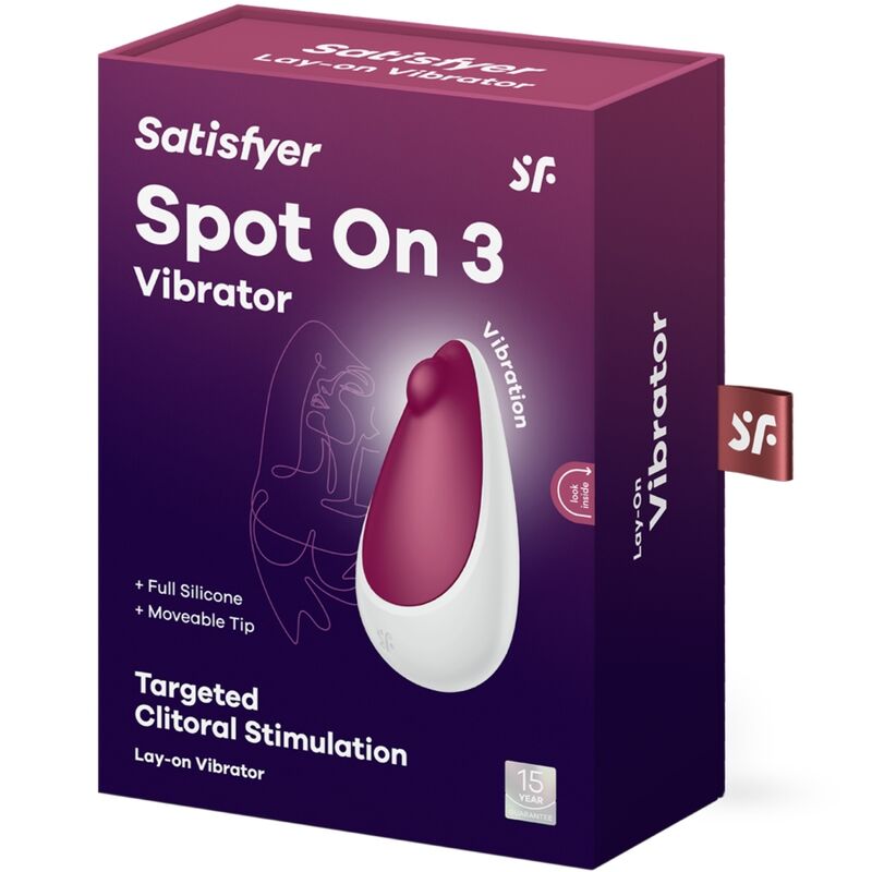 SATISFYER - SPOT ON 3 STIMULATEUR CLITORAL BAIES SATISFYER VIBRATOR