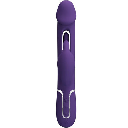 PRETTY LOVE - VIBRATEUR MULTIFONCTION 3 EN 1 KAMPAS RABBIT AVEC LANGUE VIOLET PRETTY LOVE PARTY UP