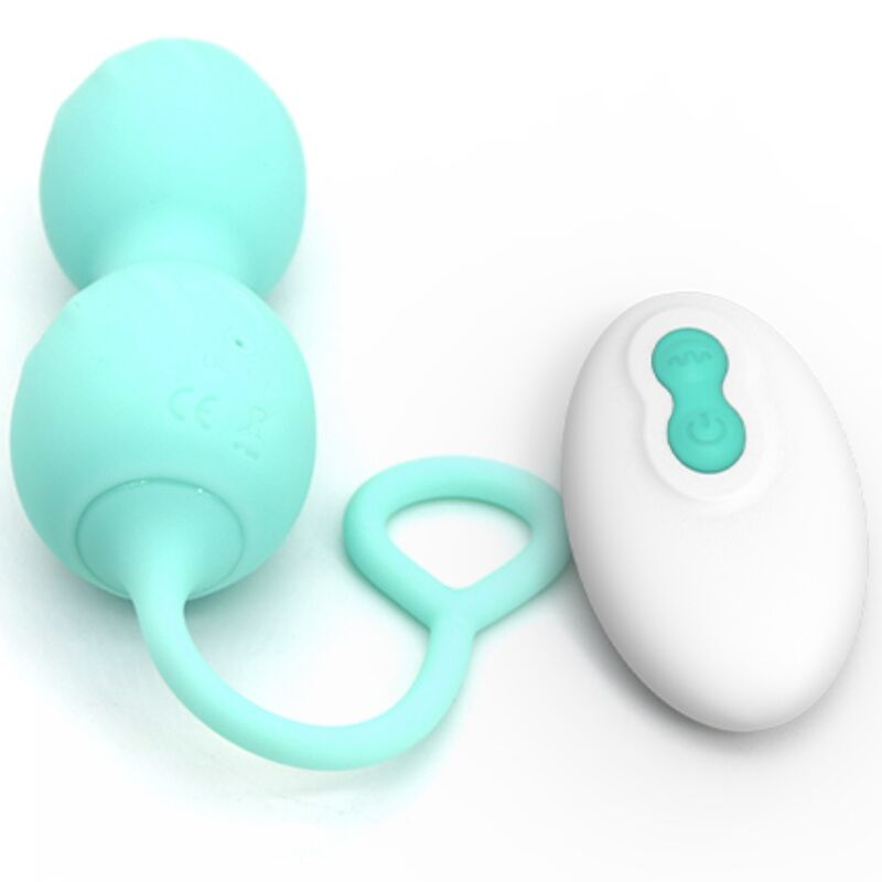 ARMONY - BLOSSOMS TÉLÉCOMMANDE DE VIBRATION D'HALTÈRE VAGINALE 10 VIBRATIONS VERT ARMONY VIBRATORS