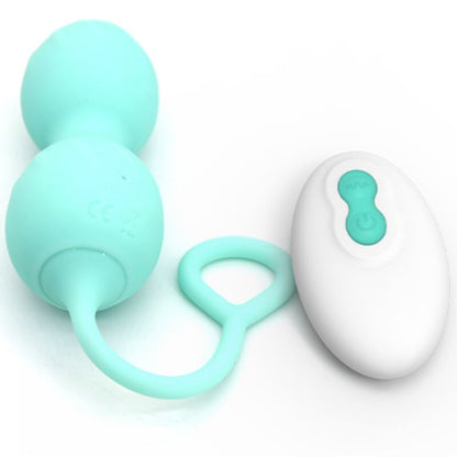 ARMONY - BLOSSOMS TÉLÉCOMMANDE DE VIBRATION D'HALTÈRE VAGINALE 10 VIBRATIONS VERT ARMONY VIBRATORS