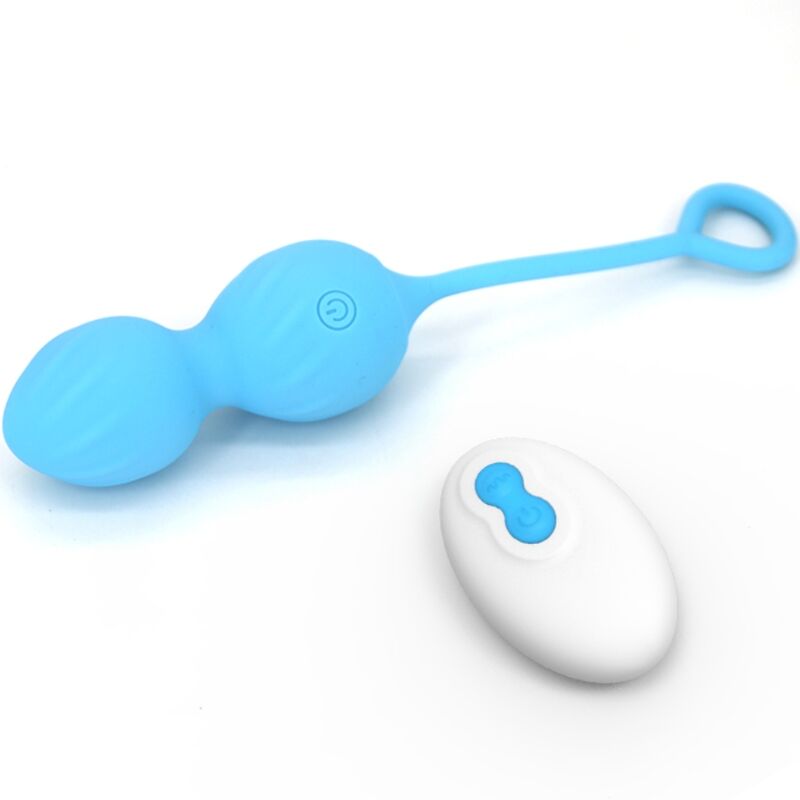 ARMONY - BLOSSOMS HALTÈRE VAGINALE VIBRATION TÉLÉCOMMANDE 10 VIBRATIONS BLEU ARMONY VIBRATORS