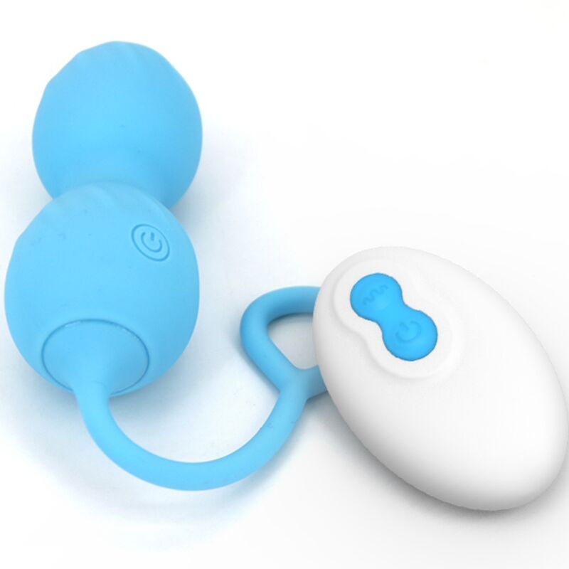 ARMONY - BLOSSOMS HALTÈRE VAGINALE VIBRATION TÉLÉCOMMANDE 10 VIBRATIONS BLEU ARMONY VIBRATORS