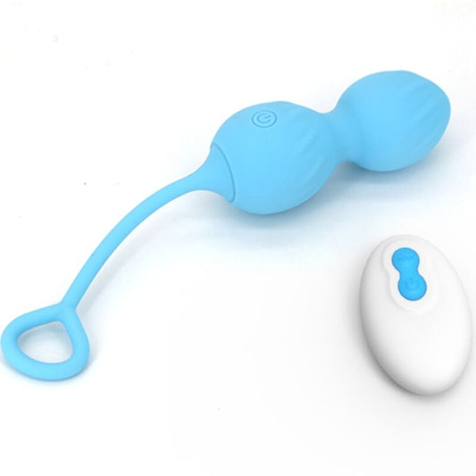 ARMONY - BLOSSOMS HALTÈRE VAGINALE VIBRATION TÉLÉCOMMANDE 10 VIBRATIONS BLEU ARMONY VIBRATORS