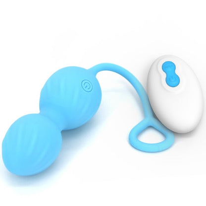ARMONY - BLOSSOMS HALTÈRE VAGINALE VIBRATION TÉLÉCOMMANDE 10 VIBRATIONS BLEU ARMONY VIBRATORS
