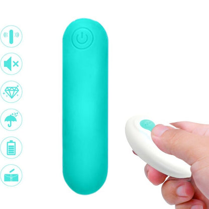 ARMONY - SPLASH JOLINE VIBRATEUR BULLET TÉLÉCOMMANDE EN SILICONE 10 VIBRATIONS 65 X 15 CM VERT ARMONY STIMULATORS