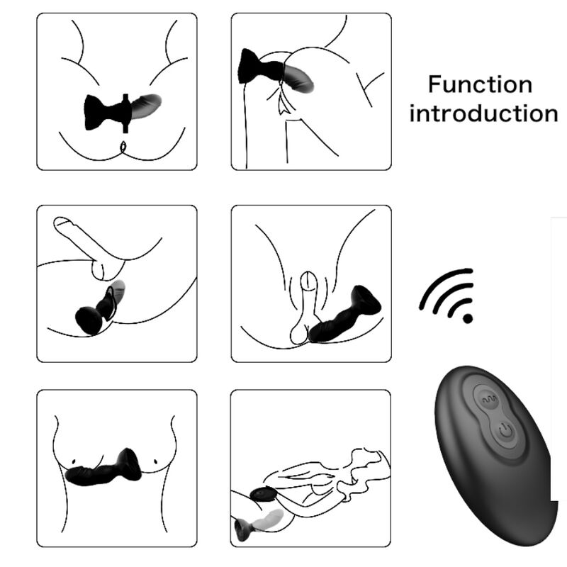 ARMONY - EXTREME A BLOOM VIBRATEUR ROSE ET PLUG ANAL TÉLÉCOMMANDE NOIR ARMONY ANAL