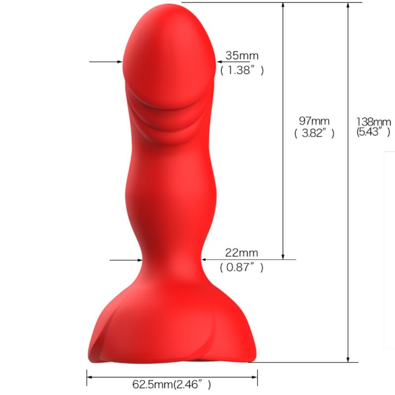 ARMONY - EXTREME A BLOOM VIBRATEUR ROSE ET PLUG ANAL TÉLÉCOMMANDE ROUGE ARMONY ANAL