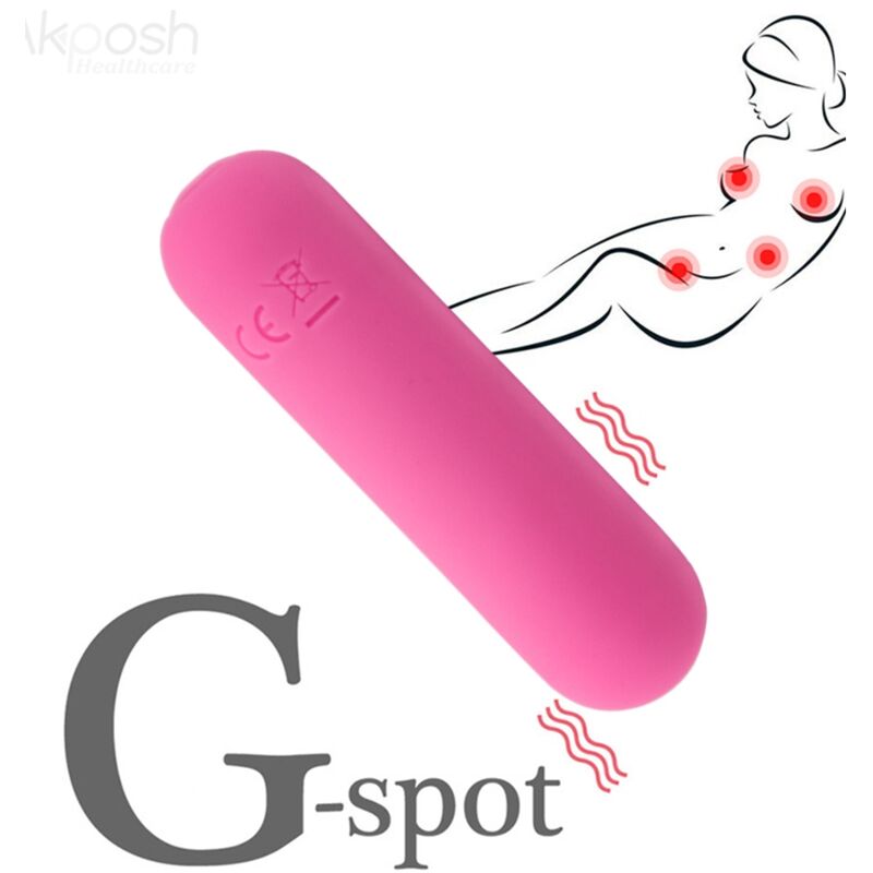 ARMONY - SPLASH HAHA VIBRATEUR BULLET SILICONE 10 VIBRATIONS 75 X 19 CM ROSE ARMONY STIMULATORS