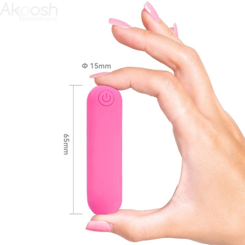 ARMONY - SPLASH JOLINE VIBRATEUR BULLET TÉLÉCOMMANDE EN SILICONE 10 VIBRATIONS 65 X 15 CM ROSE ARMONY STIMULATORS
