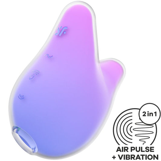 SATISFYER - MERMAID VIBES STIMULATEUR & VIBRATEUR VIOLET ET ROSE SATISFYER AIR PULSE