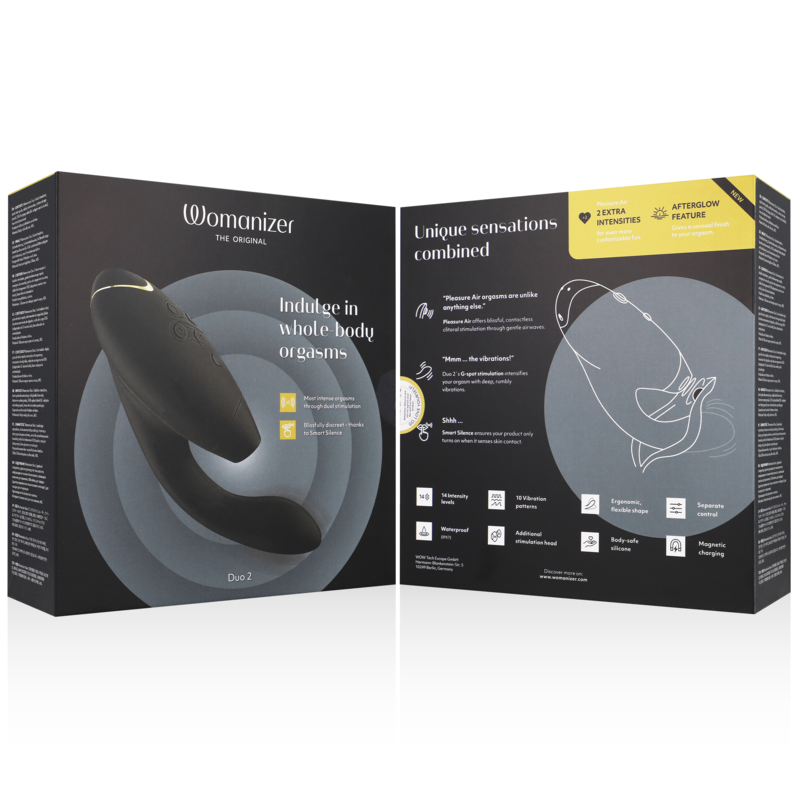 WOMANIZER - STIMULATEUR DUO 2 NOIR WOMANIZER