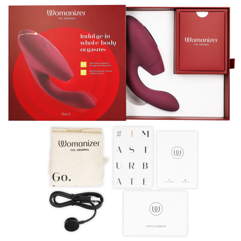 WOMANIZER - DUO 2 STIMULATEUR BORDEAUX WOMANIZER