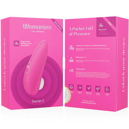 WOMANIZER - STIMULATEUR CLITORAL STARLET 3 ROSE WOMANIZER