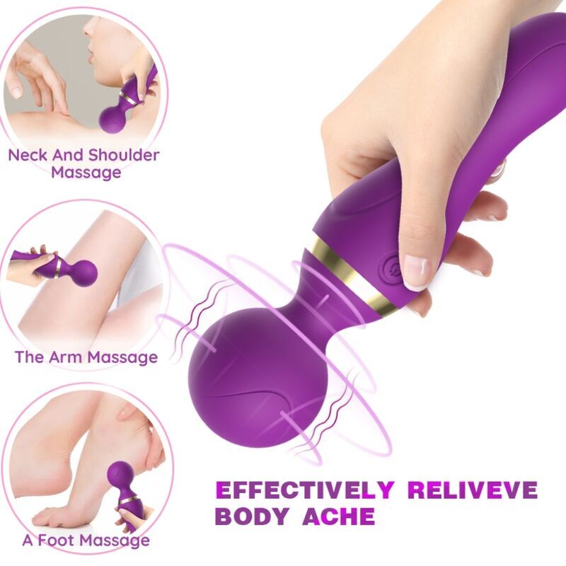 ARMONY - FREEZA MASSAGER & VIBRATEUR TÊTE SUPER FLEXIBLE NOIR ARMONY MASSAGERS
