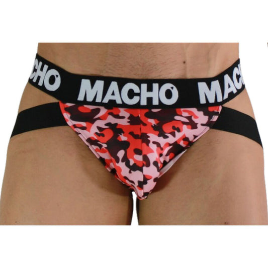 MACHO - MX28MR JOCK MILITAIRE ROUGE L MACHO UNDERWEAR