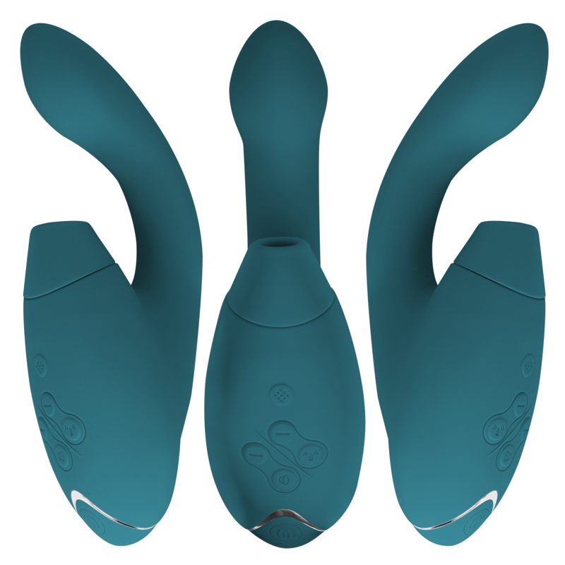 WOMANIZER - DUO 2 STIMULATOR BLEU PÉTROLE WOMANIZER