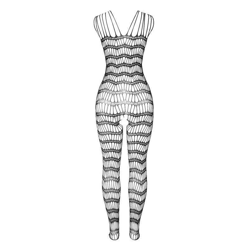 SUBBLIME - 951696 BODYSTOCKING RÉSILLE OUVERT AVEC BRETELLES SUR LES ÉPAULES NOIR TAILLE UNIQUE SUBBLIME BODYSTOCKINGS