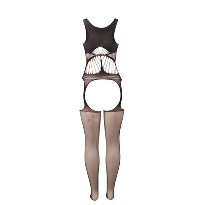 SUBBLIME - 951900 BODYSTOCKING RÉSILLE SANS FOURRURE AVEC COQUE ET ÉPAULES OUVERTES NOIR TAILLE UNIQUE SUBBLIME BODYSTOCKINGS