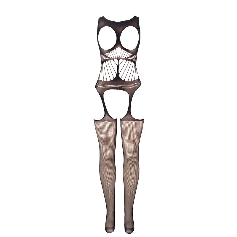 SUBBLIME - 951900 BODYSTOCKING RÉSILLE SANS FOURRURE AVEC COQUE ET ÉPAULES OUVERTES NOIR TAILLE UNIQUE SUBBLIME BODYSTOCKINGS