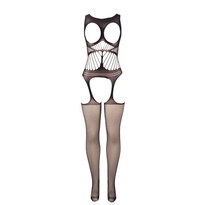 SUBBLIME - 951900 BODYSTOCKING RÉSILLE SANS FOURRURE AVEC COQUE ET ÉPAULES OUVERTES NOIR TAILLE UNIQUE SUBBLIME BODYSTOCKINGS
