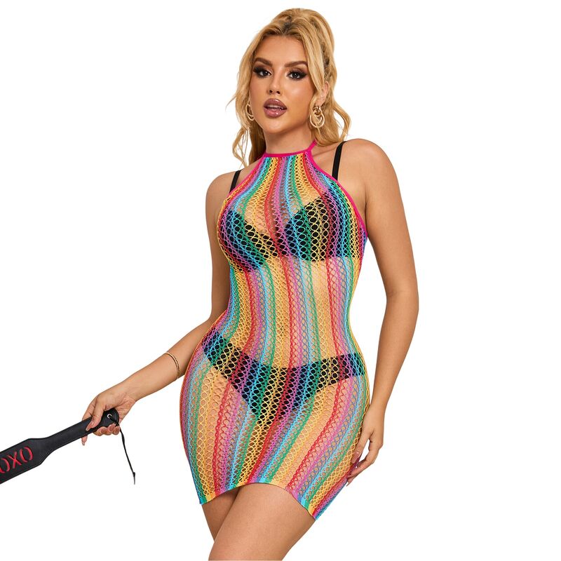 SUBBLIME - 952341 ROBE RÉSEILLE ARC-EN-CIEL TAILLE UNIQUE SUBBLIME DRESSES