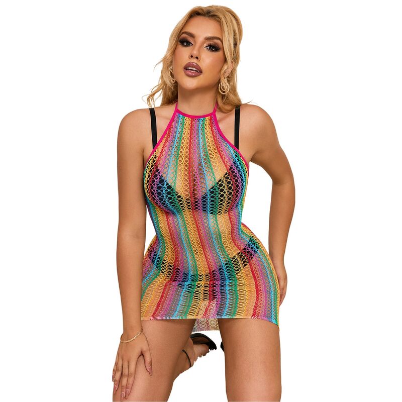 SUBBLIME - 952341 ROBE RÉSEILLE ARC-EN-CIEL TAILLE UNIQUE SUBBLIME DRESSES