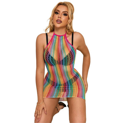SUBBLIME - 952341 ROBE RÉSEILLE ARC-EN-CIEL TAILLE UNIQUE SUBBLIME DRESSES