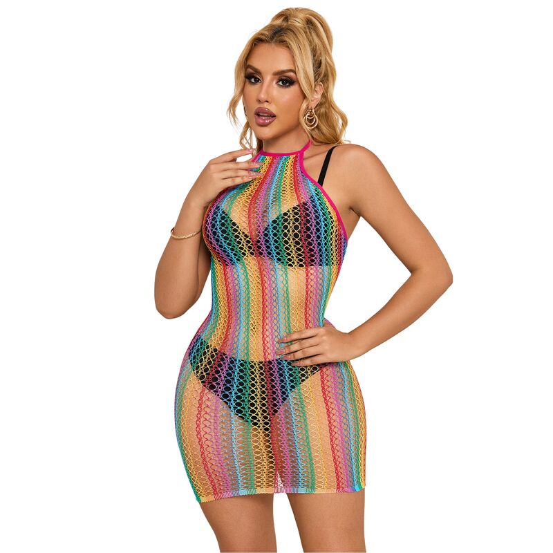SUBBLIME - 952341 ROBE RÉSEILLE ARC-EN-CIEL TAILLE UNIQUE SUBBLIME DRESSES