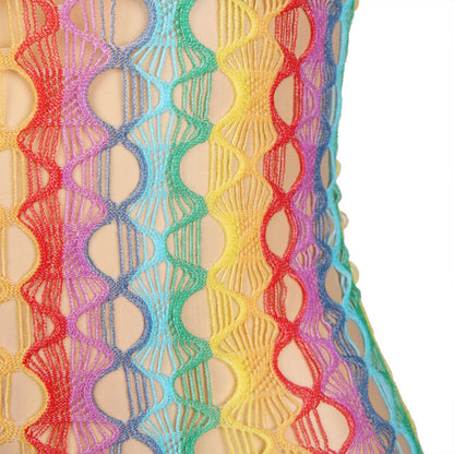SUBBLIME - 952365 ROBE RÉSEILLE ÉPAULES NUES ARC-EN-CIEL TAILLE UNIQUE SUBBLIME DRESSES