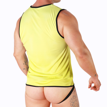 MACHO - T-SHIRT JAUNE L/XL MACHO UNDERWEAR