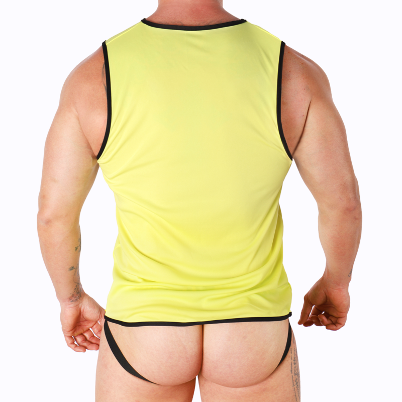 MACHO - T-SHIRT JAUNE L/XL MACHO UNDERWEAR