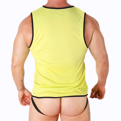 MACHO - T-SHIRT JAUNE L/XL MACHO UNDERWEAR