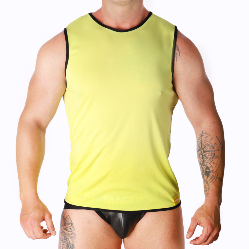 MACHO - T-SHIRT JAUNE L/XL MACHO UNDERWEAR