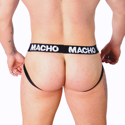 MACHO - MX26X1 JOCK GRID BLANC M MACHO UNDERWEAR