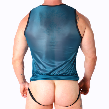 MACHO - T-SHIRT VERT L/XL MACHO UNDERWEAR