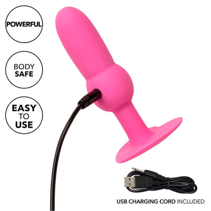 CALEXOTICS - FIRST TIME SONDE ANAL PLUG PERLÉE 10 VIBRATIONS ROSE CALEXOTICS