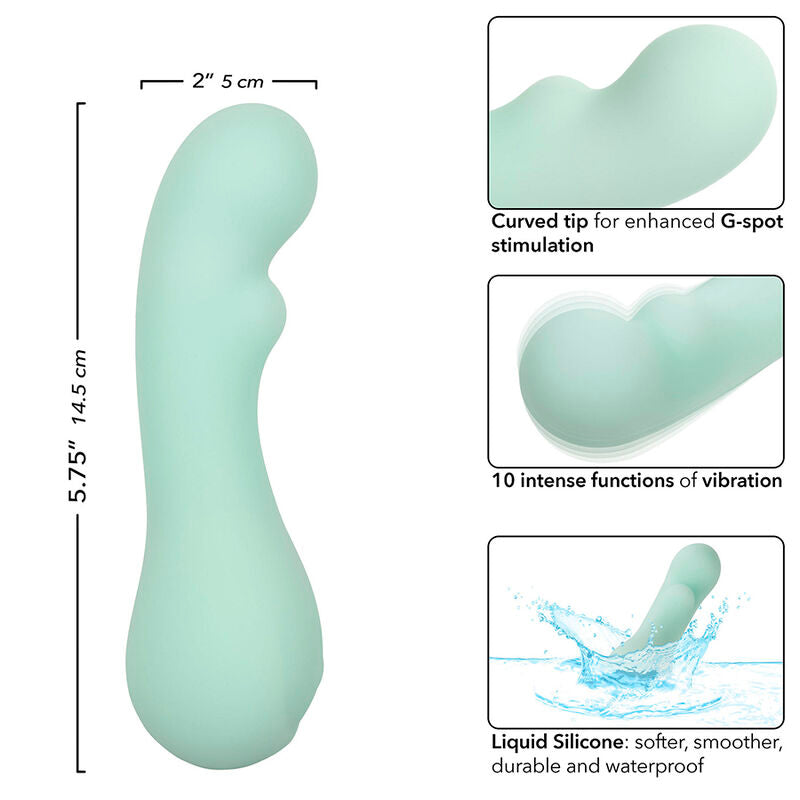 CALEXOTICS - PACIFICA BORA BORA ESTIMULATEUR POINT G 10 VIBRATIONS AQUA CALEXOTICS