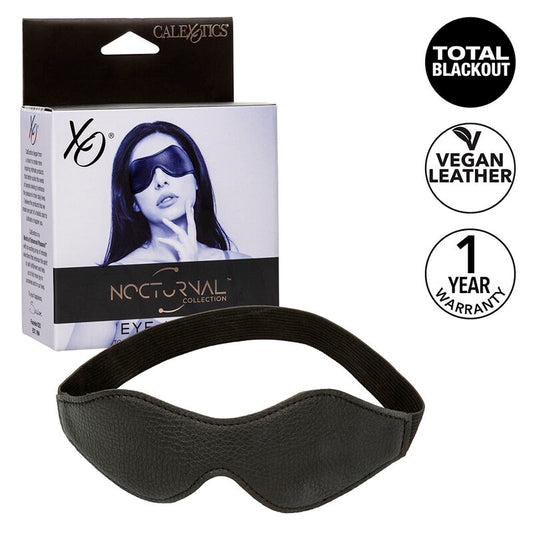 CALEXOTICS - NOCTURNAL MASQUE POUR LES YEUX EN CUIR PVC NOIR CALEXOTICS