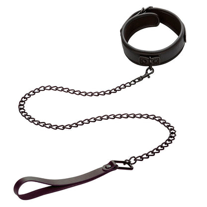 CALEXOTICS - NOCTURNAL COLLIER ET LAISSE EN CUIR RÉGLABLE NOIR CALEXOTICS