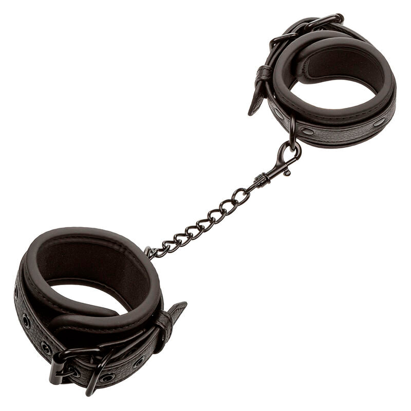 CALEXOTICS - NOCTURNAL POIGNETS EN CUIR RÉGLABLES NOIRS CALEXOTICS