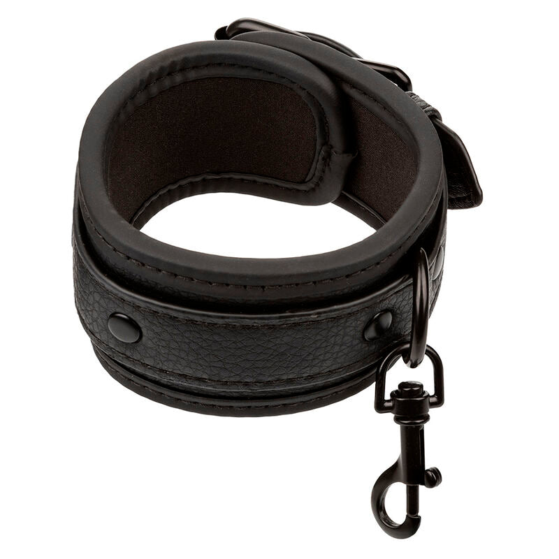 CALEXOTICS - NOCTURNAL CHEVILLES RÉGLABLES EN CUIR NOIR CALEXOTICS