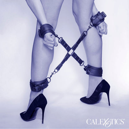 CALEXOTICS - NOCTURNAL CONNECTEUR TIE HOG CUERO AJUSTABLE NOIR CALEXOTICS